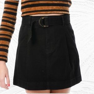 Free People Black Denim Skirt Size 30